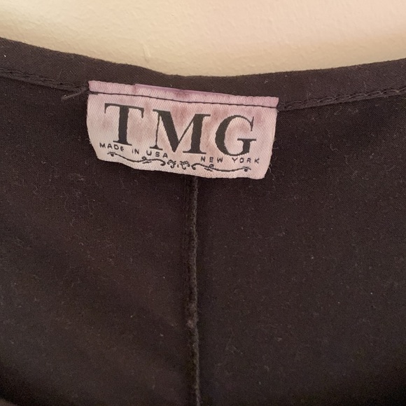 TMG T-shirt black maxi dress skin hugging with neat design size S - Picture 2 of 6